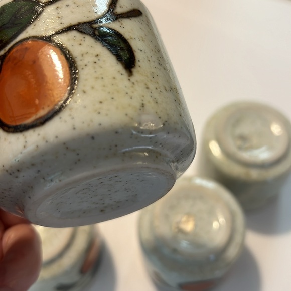 6 Otagiri sake cups Persimmon pattern - Picture 7 of 7